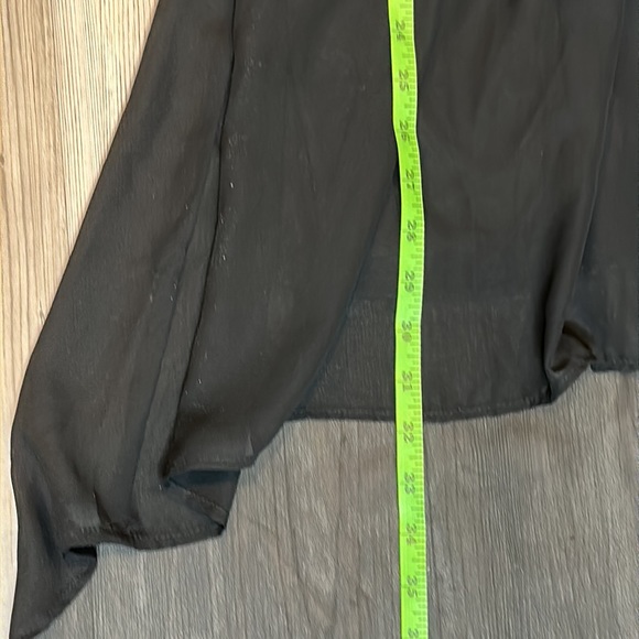 GUC All Kris Black Sheer High Low Mini Studded Sleeveless Dress, M - Picture 11 of 14